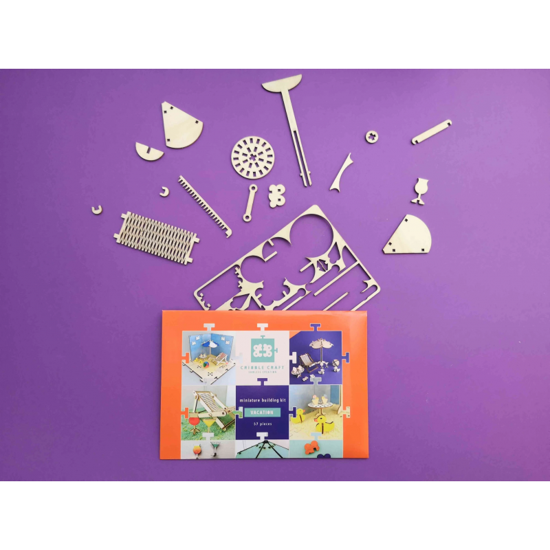 Cribble Craft Vacation byggsats leksak Kurragömma leksaksbutik