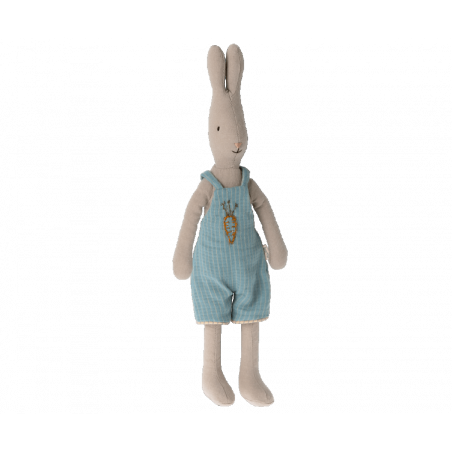 Maileg Rabbit size 2 overalls hängselbyxor Kurragömma leksaksbutik