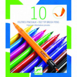 Djeco - 10 felt brushes -...