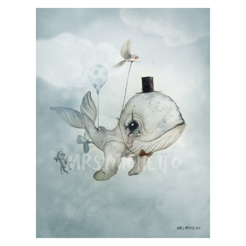 Dear whalie, 50x70
