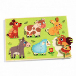 Djeco - Coucou-cow, 12 pcs