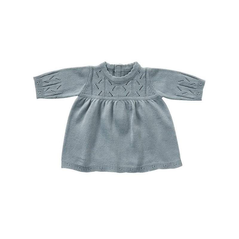 Long sleeve dress, Blue knit