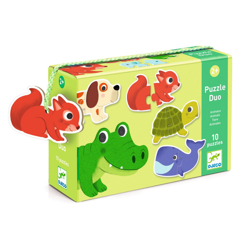 Djeco Vis'n'roll - Gioco Da Tavolo In Legno Per Bambini 2+ | Labirinto Magnetico Con Animali E Carte Sfida | DJ01684