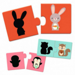 Djeco - Puzzle Duo, Shadows