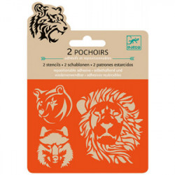 Djeco - Small stencils, Wild