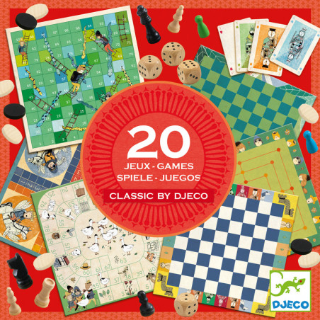 Djeco - Klassiska spel i en box