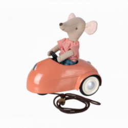 Maileg - Mouse car - Coral