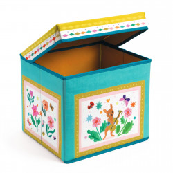 Djeco - Seat Toy Box - Caravan