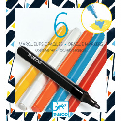 Djeco - 6 Opaque Markers -...