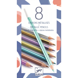 Djeco - 8 Metallic Pencils