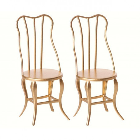 Maileg, vintage chairs micro 2-pack